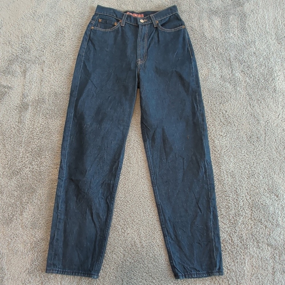 Mother Snacks High Waisted Twizzy Ankle Jeans Cold Brew Dark Wash Women's 27